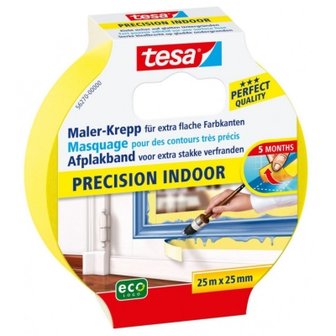 Tesa Precision Indoor afplakband 25 m x 25 mm