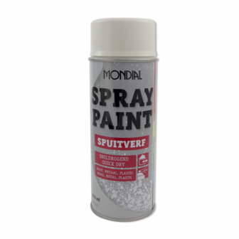 MONDIAL SPRAY PAINT RAL 1013 HOOGGLANS PARELWIT 400 ML