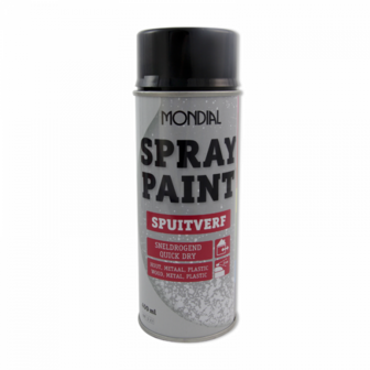 MONDIAL SPRAY PAINT RAL 9005 HOOGGLANS ZWART 400ML