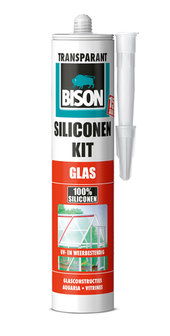 Bison siliconenkit glas transparant 310 ml