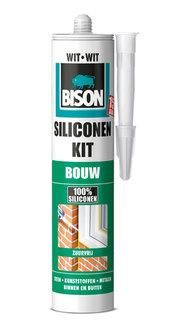 Bison siliconenkit bouw wit 310 ml