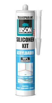 Bison siliconenkit acrylbaden transparant 310 ml