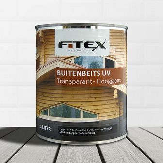 Fitex buitenbeits transparant hoogglans 1 liter