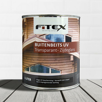 Fitex buitenbeits transparant zijdeglans 1 liter