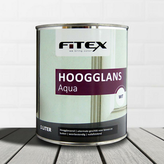 Fitex hoogglans lak waterbasis 1 liter