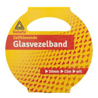 GLASVEZELREPARATIETAPE 15 M 50 MM WIT