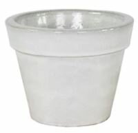 GLAZED BASIC POT WHITE MIDDEN D27H20