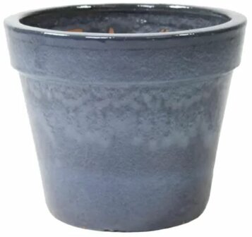 GLAZED BASIC POT ANT. GREY MIDDEN D27H20