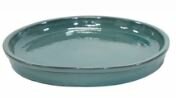 GLAZED SAUCER NOBLE MOSS GREEN D25H3.5