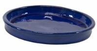 GLAZED SAUCER NOBLE BLUE D25H3.5