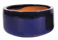 GLAZED BOWL BLUE D38H20