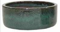 GLAZED BOWL MOSS GREEN D18H8