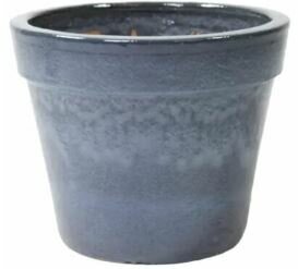 GLAZED BASIC POT ANT. GREY KLEIN D18H16