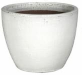 GLAZED EGG POT WHITE MIDDEN D30H26