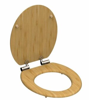 SCH&Uuml;TTE NATURAL BAMBOO WC-BRIL BAMBOE SOFTCLOSE