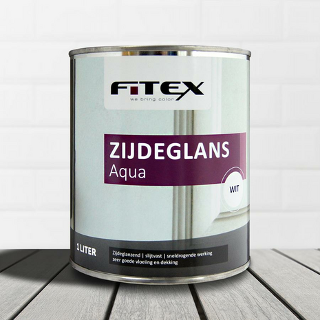 Fitex zijdeglans lak waterbasis 1 liter