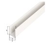 U-PROFIEL PVC WIT 21x20x10MM 1MTR